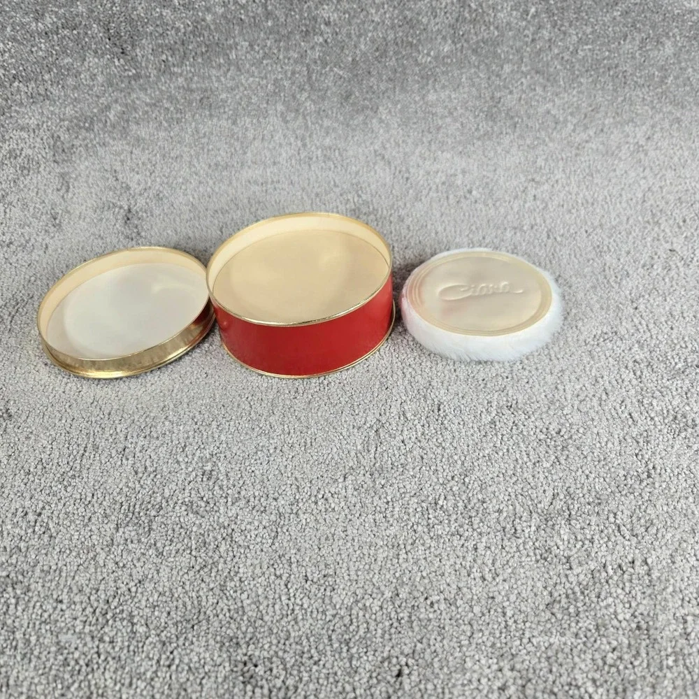 Charles Revson Ciara Dusting Powder Red Gold Vintage Vanity Box Women